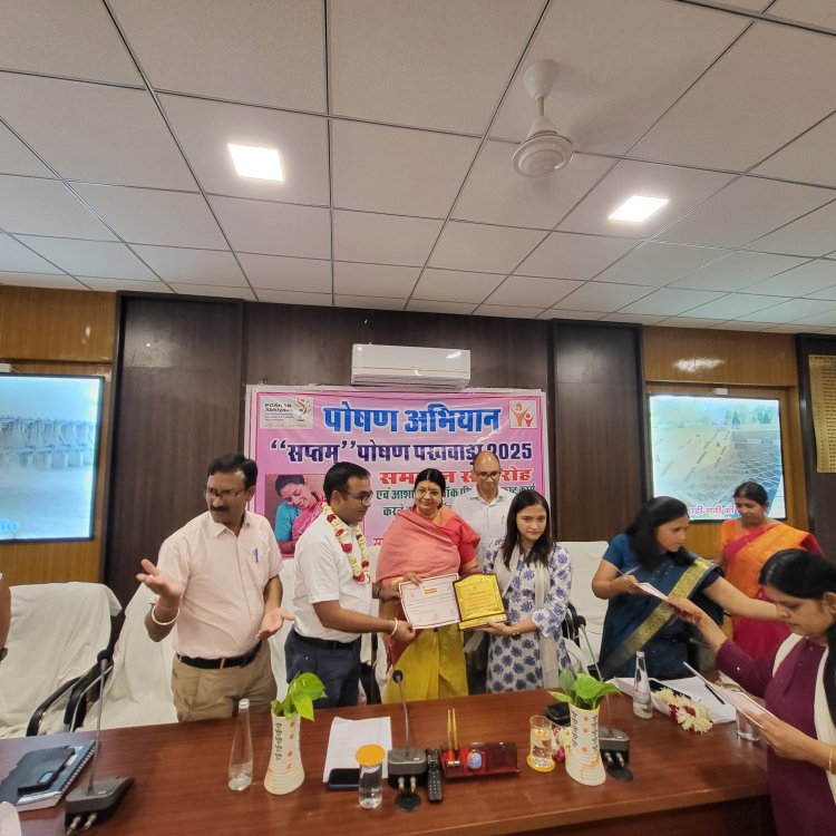 पोषण अभियान, 2025 में आशान्वित ब्लॉक, पीपलू के कार्मिकों का किया सम्मान