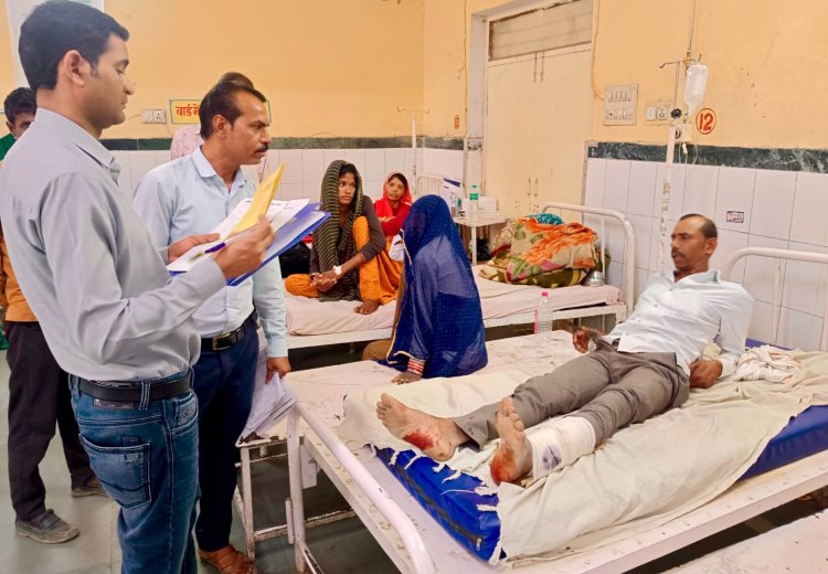 सड़क हादसे में एक जने की मौत, आधा दर्जन से अधिक लोग घायल हुए