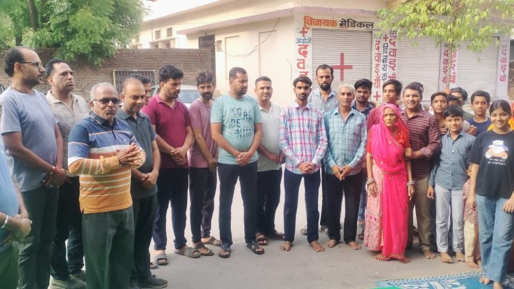 रामधुन का प्रजापति परिवार द्वारा स्वागत